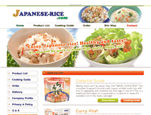 Tablet Screenshot of japanese-rice.com